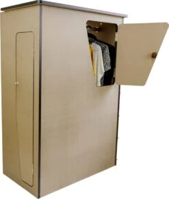 Camper Keuken MDF - Linkerkant EU - Inclusief Kledingstang + Wijnrek - Onbewerkt - Inbouw Kasten Inrichting Kampeerauto Caravan -Kampeermeubilair 1017x1200