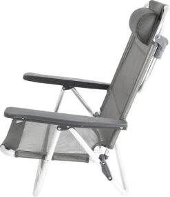 Bo-Camp Beach Chair - Monaco - Aluminium - Grijs 21 Bo-Camp Beach Chair - Monaco - Aluminium - Grijs -Kampeermeubilair 1031x1200