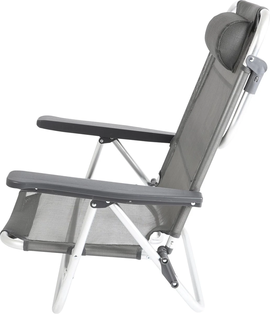 Bo-Camp Beach Chair - Monaco - Aluminium - Grijs 9 Bo-Camp Beach Chair - Monaco - Aluminium - Grijs - Afbeelding 7