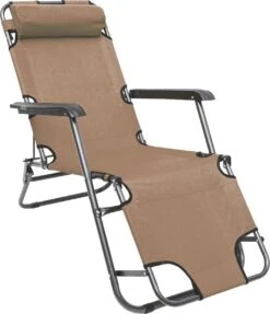 Ligstoel Opvouwbaar 155x60cm - Lichte Ligbed Relaxstoel Tuinstoel Campingstoel Strandstoel -Kampeermeubilair 1033x1200