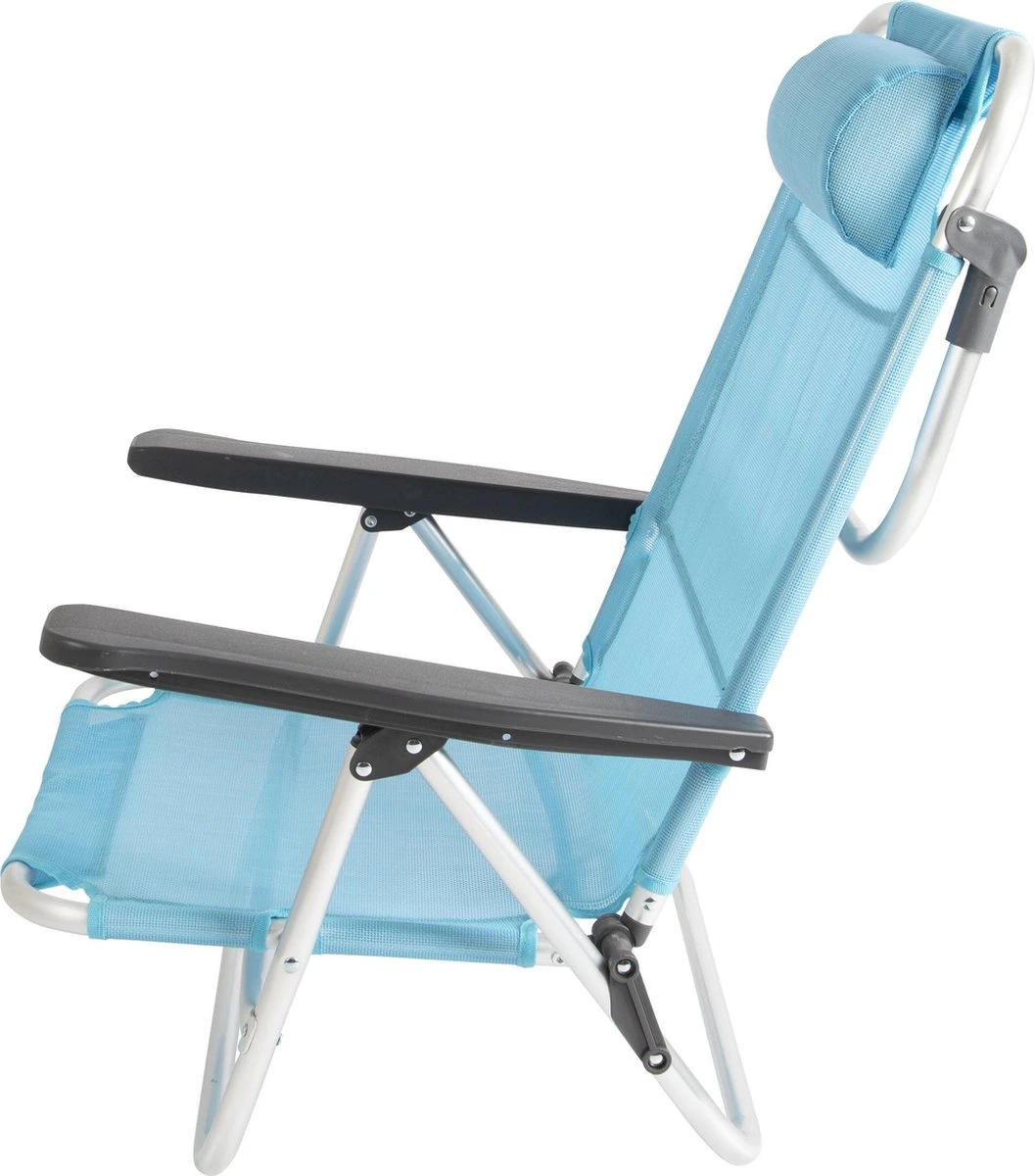 Bo-Camp Beach Chair - Monaco - Aluminium - Blauw 8 Bo-Camp Beach Chair - Monaco - Aluminium - Blauw - Afbeelding 6