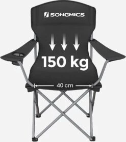 MIRA Home - Campingstoel Set Van 2 Inklapbaar - Klapstoel Met Robuust Frame - Met Flessenhouder - 76 X 51.5 X 95.5 Cm - Zwart 12 MIRA Home - Campingstoel Set Van 2 Inklapbaar - Klapstoel Met Robuust Frame - Met Flessenhouder - 76 X 51.5 X 95.5 Cm - Zwart -Kampeermeubilair 1062x1200 1