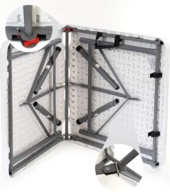 Toboli Klaptafel 120x60x74cm Campingtafel Wit; Bijzettafel, Inklapbare Tafel - Multistrobe 9 Toboli Klaptafel 120x60x74cm Campingtafel Wit; Bijzettafel, Inklapbare Tafel - Multistrobe -Kampeermeubilair 1063x1200
