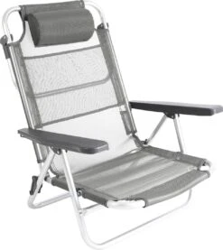 Bo-Camp Beach Chair - Monaco - Aluminium - Grijs