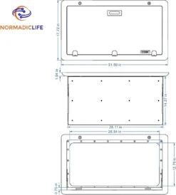 Merkloos NormadicLife® - Outdoor – Opklapbare Tafel - Eettafel – Tafel Voor Buitenkeuken - Caravan – Camper – Picknicktafel - Ingebouwd Ledlicht – Wit 13 Merkloos NormadicLife® - Outdoor – Opklapbare Tafel - Eettafel – Tafel Voor Buitenkeuken - Caravan – Camper – Picknicktafel - Ingebouwd Ledlicht – Wit -Kampeermeubilair 1081x1200