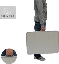 Alu Campingtafel 70x55cm - Inklapbbar Kampeertafel - Picknicktafel Licht Vouwtafel Klaptafel Grijs 15 Alu Campingtafel 70x55cm - Inklapbbar Kampeertafel - Picknicktafel Licht Vouwtafel Klaptafel Grijs -Kampeermeubilair 1102x1200