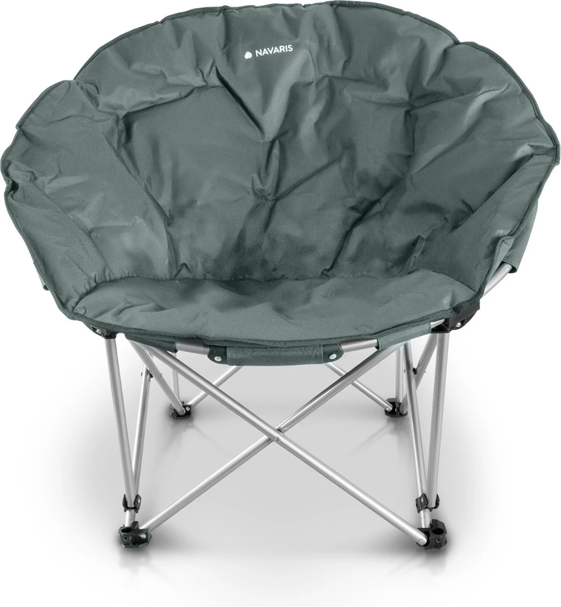 Navaris Klapstoel XXL - Campingstoel Met Opbergtas - Draagbare Stoel Voor Kamperen, Festivals En Vissen -Strandstoel - Inklapbaar - Grijs 7 Navaris Klapstoel XXL - Campingstoel Met Opbergtas - Draagbare Stoel Voor Kamperen, Festivals En Vissen -Strandstoel - Inklapbaar - Grijs - Afbeelding 5