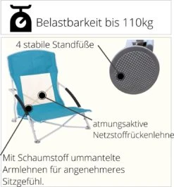 JEMIDI Lichtgewicht Inklapbare Draagbare Strandstoel - Opvouwbare Campingstoel Met Draagtas - Ademend En Comfortabel -Kampeermeubilair 1116x1200