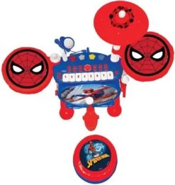 Lexibook Spider-Man Elektronische Drumkit Voor Kinderen, Realistisch Drumgeluid, 8-toetsen Toetsenbord, Mp3-stekker, Inclusief Stoel, Blauw/rood, K610SP -Kampeermeubilair 1134x1200 1