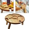 Merkloos Opvouwbare Draagbare Picknicktafel, Outdoor Opvouwbare Lichtgewicht Kampeertafel 30,5 Cm Kleine Houten Wijnpicknicktafel Voor Feest, Strand, Tuin, Camping, Barbecue, Reizen 2 Merkloos Opvouwbare Draagbare Picknicktafel, Outdoor Opvouwbare Lichtgewicht Kampeertafel 30,5 Cm Kleine Houten Wijnpicknicktafel Voor Feest, Strand, Tuin, Camping, Barbecue, Reizen -Kampeermeubilair 1151x1200