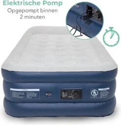 LifeGoods Luchtbed - 1 Persoons - Met Ingebouwde Pomp - Incl. Draagtas En Reparatiekit 15 LifeGoods Luchtbed - 1 Persoons - Met Ingebouwde Pomp - Incl. Draagtas En Reparatiekit -Kampeermeubilair 1159x1200 4