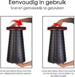 Kampeerkruk - Uitschuifbare Kruk - Rood/Zwart- Tot 120 Kg - Travel Stool - Opvouwbare Campingkruk - Inklapbaar Krukje - Telescopische Kruk - Camping - Outdoor 15 Kampeerkruk - Uitschuifbare Kruk - Rood/Zwart- Tot 120 Kg - Travel Stool - Opvouwbare Campingkruk - Inklapbaar Krukje - Telescopische Kruk - Camping - Outdoor -Kampeermeubilair 1175x1200 1