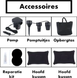 Auto Luchtbed - Auto Bed - Auto Matras - Achterbank En Achterbak - 2 Persoons - Incl. Elektrische Pomp - 175 X 125 CM -Kampeermeubilair 1178x1200