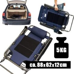 Ligstoel 155x60cm - Opvouwbaar Campingstoel Ligbed Strandstoel Tuinstoel Vouwligstoel Blauw 23 Ligstoel 155x60cm - Opvouwbaar Campingstoel Ligbed Strandstoel Tuinstoel Vouwligstoel Blauw -Kampeermeubilair 1184x1200