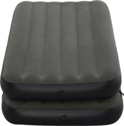 Bestway 3-in-1 Luchtbed - Connect - Zwart - 188x99cm - PVC/Polyester - Single, Double Single En Twin Opblaasbed - Tritech Materiaal - I-Beam Constructie 31 Bestway 3-in-1 Luchtbed - Connect - Zwart - 188x99cm - PVC/Polyester - Single, Double Single En Twin Opblaasbed - Tritech Materiaal - I-Beam Constructie -Kampeermeubilair 1187x1200