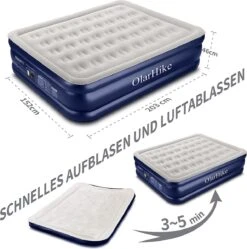 OlarHike Queen Size Luchtmatras Met Geïntegreerde Elektrische Pomp, Zelfopblazend Luchtbed, Voor 2 Personen, Premium Gastenbed, Opblaasbaar Matras Voor Camping Of Thuisgebruik, 203 X 152 X 46 Cm -Kampeermeubilair 1192x1200 5