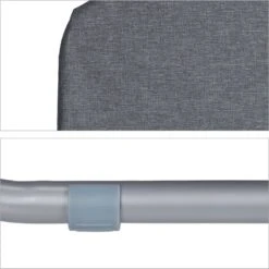 Relaxdays Strandstoel Opvouwbaar - Set Van 2 - Lage Campingstoel - Kampeerstoel Leuning - Grijs -Kampeermeubilair 1198x1200 3