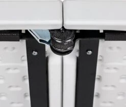 Casaria Tuintafel Opvouwbaar – Met Draaggreep 220x70 Cm – Wit -Kampeermeubilair 1200x1015