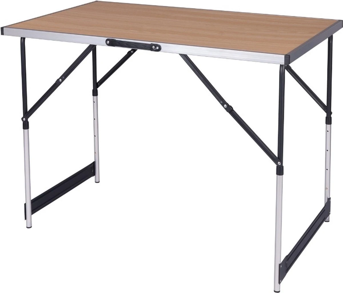 Kamyra® Campingtafel Inklapbaar - Kampeertafel, Partytafel - Opvouwbaar, Lichtgewicht & In Hoogte Verstelbaar - Aluminium/Hout 6 Kamyra® Campingtafel Inklapbaar - Kampeertafel, Partytafel - Opvouwbaar, Lichtgewicht & In Hoogte Verstelbaar - Aluminium/Hout - Afbeelding 5