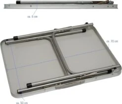 Alu Campingtafel 70x55cm - Inklapbbar Kampeertafel - Picknicktafel Licht Vouwtafel Klaptafel Grijs 19 Alu Campingtafel 70x55cm - Inklapbbar Kampeertafel - Picknicktafel Licht Vouwtafel Klaptafel Grijs -Kampeermeubilair 1200x1026