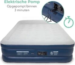 LifeGoods Luchtbed - 2 Persoons - Met Ingebouwde Pomp - Incl. Draagtas En Reparatiekit -Kampeermeubilair 1200x1034 3