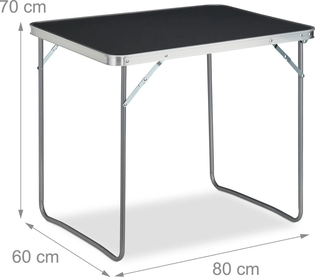 Relaxdays Campingtafel Inklapbaar - Aluminium Klaptafel - Vouwtafel Camping - Koffermodel 6 Relaxdays Campingtafel Inklapbaar - Aluminium Klaptafel - Vouwtafel Camping - Koffermodel - Afbeelding 4