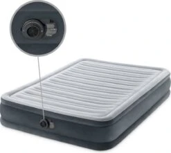 Intex Luchtbed - Twijfelaar - 137 X 191 X 33 Cm - Grijs - Met Ingebouwde Pomp, Hoeslaken Antraciet En Reparatieset 16 Intex Luchtbed - Twijfelaar - 137 X 191 X 33 Cm - Grijs - Met Ingebouwde Pomp, Hoeslaken Antraciet En Reparatieset -Kampeermeubilair 1200x1073 1