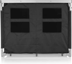 Campart Campingkeuken KI-0734 - Campingkast Groot - 4 Verstelbare Poten - Opvouwbaar En Lichtgewicht - Inclusief Opbergtas - Grijs -Kampeermeubilair 1200x1077