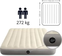 Intex Luchtbedset Intex Luchtbed - 2-Persoons - 152 X 203 X 25 Cm - Beige + Intex Elektrische Pomp - 650 Liter/min + Hoeslaken Wit + Reparatieset 12 Intex Luchtbedset Intex Luchtbed - 2-Persoons - 152 X 203 X 25 Cm - Beige + Intex Elektrische Pomp - 650 Liter/min + Hoeslaken Wit + Reparatieset -Kampeermeubilair 1200x1090 6