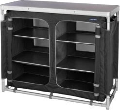 Campart Campingkeuken KI-0734 - Campingkast Groot - 4 Verstelbare Poten - Opvouwbaar En Lichtgewicht - Inclusief Opbergtas - Grijs -Kampeermeubilair 1200x1105 2