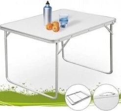 Merkloos Aluminium Inklapbare Tuintafel - Campingtafel - 80x60x68 Cm 25 Merkloos Aluminium Inklapbare Tuintafel - Campingtafel - 80x60x68 Cm -Kampeermeubilair 1200x1105