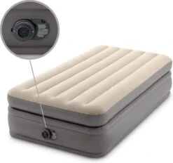 Intex Prime Comfort - Luchtbed - 1-Persoons - 99x191x51 Cm (BxLxH) - Grijs - Met Ingebouwde Motorpomp 19 Intex Prime Comfort - Luchtbed - 1-Persoons - 99x191x51 Cm (BxLxH) - Grijs - Met Ingebouwde Motorpomp -Kampeermeubilair 1200x1126 1