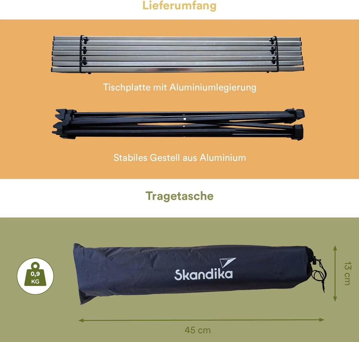 Skandika Ruka S Kleine Campingtafel – Campingtafels - Aluminium Campingtafel, Opvouwbaar, Zeer Licht, Eenvoudig Te Monteren, Stabiele Standaard - Opvouwtafel Voor Kamperen, Tenten Wandelen, Reizen, Thuis, Tuin – Tot Max. 20 Kg. - Grijs 5 Skandika Ruka S Kleine Campingtafel – Campingtafels - Aluminium Campingtafel, Opvouwbaar, Zeer Licht, Eenvoudig Te Monteren, Stabiele Standaard - Opvouwtafel Voor Kamperen, Tenten Wandelen, Reizen, Thuis, Tuin – Tot Max. 20 Kg. - Grijs - Afbeelding 3