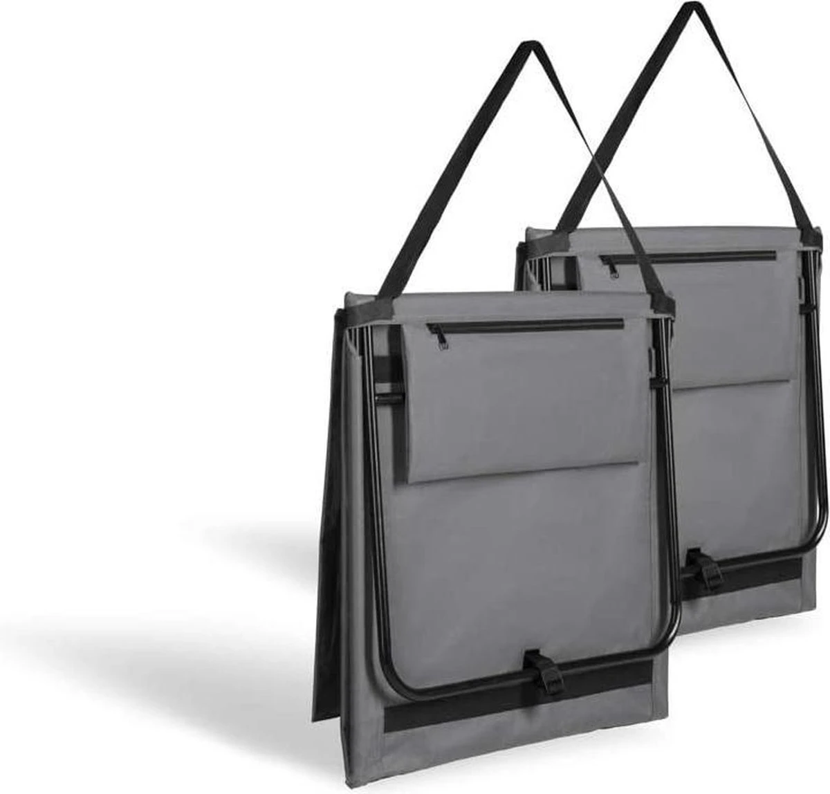 Set Van 2 Strandmatten Met Verstelbare Rugleuning - Gevuld Met Comfortschuim, Ultralicht En Opvouwbaar Om Ruimte Te Besparen – Grijs 4 Set Van 2 Strandmatten Met Verstelbare Rugleuning - Gevuld Met Comfortschuim, Ultralicht En Opvouwbaar Om Ruimte Te Besparen – Grijs - Afbeelding 2