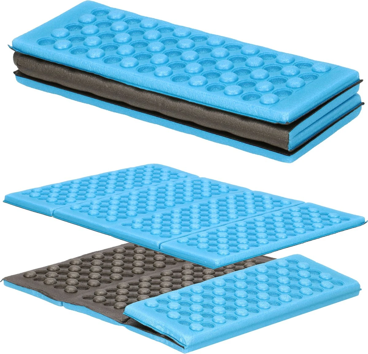 Springos Zitmat | Opvouwbaar Zitmatje | Zitkussen | 28 X 40 X 1 Cm | Blauw 4 Springos Zitmat | Opvouwbaar Zitmatje | Zitkussen | 28 X 40 X 1 Cm | Blauw - Afbeelding 2