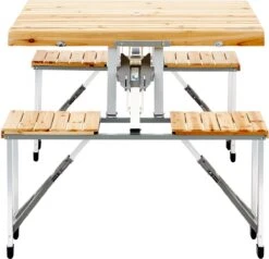 CAMPZ Fir Wood Picknicktafel, Bruin/grijs 11 CAMPZ Fir Wood Picknicktafel, Bruin/grijs -Kampeermeubilair 1200x1158