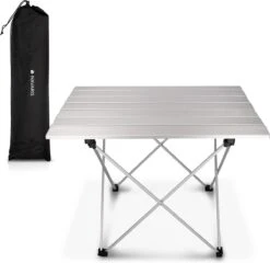 Navaris Campingtafel - Inklapbaar Campingtafeltje Van Aluminium - Opvouwbare Tafel Inclusief Draagtas - Picknicktafel - Zilver 13 Navaris Campingtafel - Inklapbaar Campingtafeltje Van Aluminium - Opvouwbare Tafel Inclusief Draagtas - Picknicktafel - Zilver -Kampeermeubilair 1200x1164
