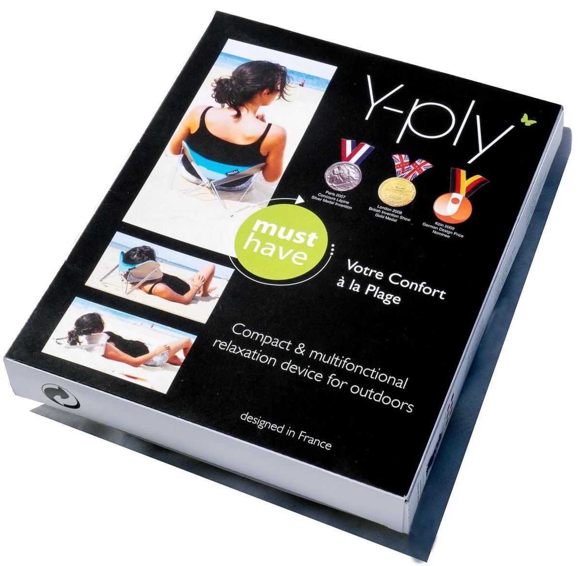 Y-ply Ruggensteuntje - Strandstoel - Opvouwbaar - Rood 8 Y-ply Ruggensteuntje - Strandstoel - Opvouwbaar - Rood - Afbeelding 6