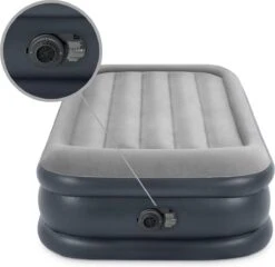 Intex Luchtbed - 1-Persoons - 99 X 191 X 42 Cm - Grijs - Met Pomp, Hoeslaken Antraciet En Reparatieset 13 Intex Luchtbed - 1-Persoons - 99 X 191 X 42 Cm - Grijs - Met Pomp, Hoeslaken Antraciet En Reparatieset -Kampeermeubilair 1200x1166 8