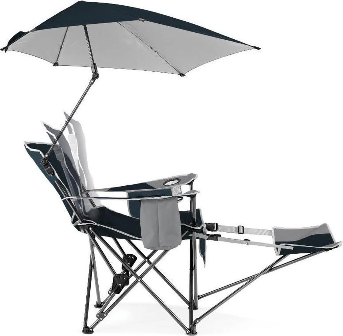 Sport-Brella Verstelbare Campingstoel Met Parasol - Strandstoel - Visstoel 4 Sport-Brella Verstelbare Campingstoel Met Parasol - Strandstoel - Visstoel - Afbeelding 2