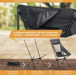 Skandika Campingstoel Compact – Campingstoelen - Campingstoel Tot 150 Kg Belastbaar - Kampeerstoel, Visstoel, Kleine Pakmaat, Opvouwbaar, Stabiel, Licht, Comfortabel Gepolsterd – Draagtas Meegeleverd - Vouwstoel – Zwart 13 Skandika Campingstoel Compact – Campingstoelen - Campingstoel Tot 150 Kg Belastbaar - Kampeerstoel, Visstoel, Kleine Pakmaat, Opvouwbaar, Stabiel, Licht, Comfortabel Gepolsterd – Draagtas Meegeleverd - Vouwstoel – Zwart -Kampeermeubilair 1200x1184 2