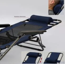 Ligstoel 155x60cm - Opvouwbaar Campingstoel Ligbed Strandstoel Tuinstoel Vouwligstoel Blauw 32 Ligstoel 155x60cm - Opvouwbaar Campingstoel Ligbed Strandstoel Tuinstoel Vouwligstoel Blauw -Kampeermeubilair 1200x1184