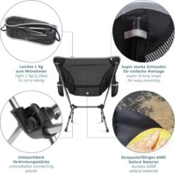 Smartpeas Campingstoel Van Stevig 600D Polyester En Aluminium - Lichtgewicht En Opvouwbaar - Camping Gadget Inclusief Zijzakken +Plus: Strandmat & Draagtas 10 Smartpeas Campingstoel Van Stevig 600D Polyester En Aluminium - Lichtgewicht En Opvouwbaar - Camping Gadget Inclusief Zijzakken +Plus: Strandmat & Draagtas -Kampeermeubilair 1200x1186 1