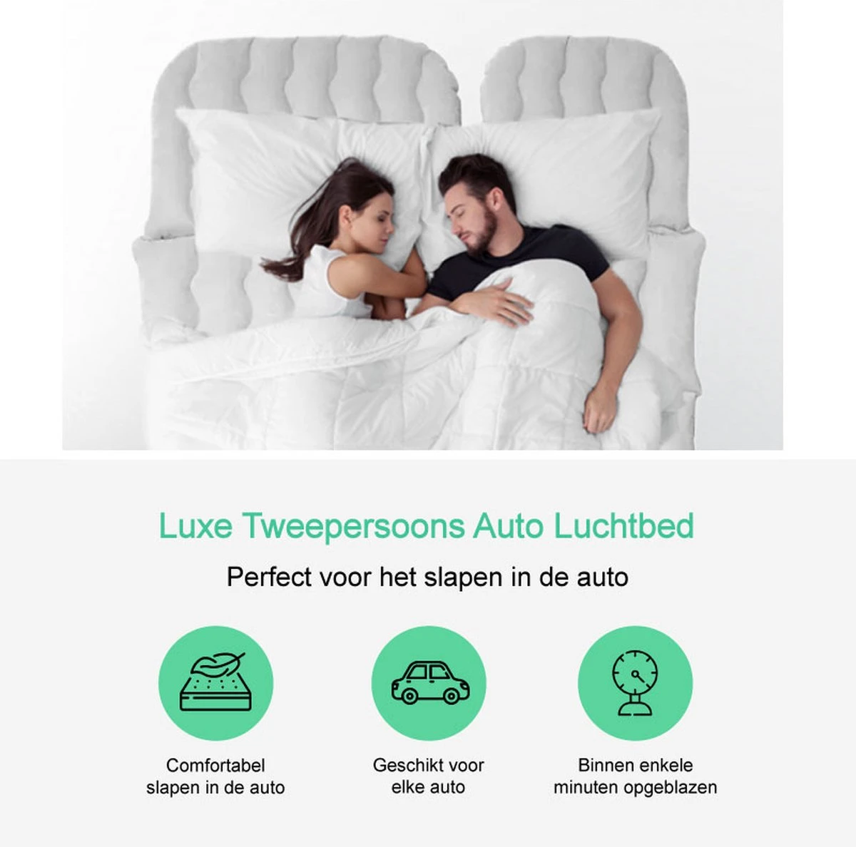 Auto Luchtbed – Luchtbed Auto – Auto Matras – Multifunctioneel – Incl. Elektrische Pomp – Kampeer Luchtbed – 2 Persoons 4 Auto Luchtbed – Luchtbed Auto – Auto Matras – Multifunctioneel – Incl. Elektrische Pomp – Kampeer Luchtbed – 2 Persoons - Afbeelding 2