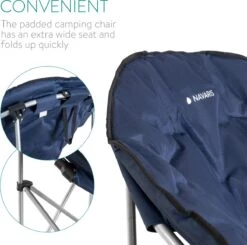 Navaris Klapstoel Met Draagtas - Campingstoel - Draagbare Stoel Voor Kamperen, Festivals En Vissen - Strandstoel - Inklapbaar - Donkerblauw 10 Navaris Klapstoel Met Draagtas - Campingstoel - Draagbare Stoel Voor Kamperen, Festivals En Vissen - Strandstoel - Inklapbaar - Donkerblauw -Kampeermeubilair 1200x1188