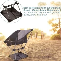 Smartpeas Camping Stoel Van Stevig 600D Polyester En Aluminium - Lichtgewicht En Opvouwbaar - Camping Gadget Inclusief Zijzakken +Plus: Strandmat & Draagtas -Kampeermeubilair 1200x1198 6