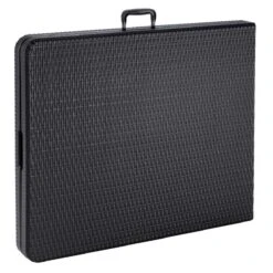 Casaria Tuintafel Opvouwbaar – Met Draaggreep 180x75 Cm – Zwart -Kampeermeubilair 1200x1200 107