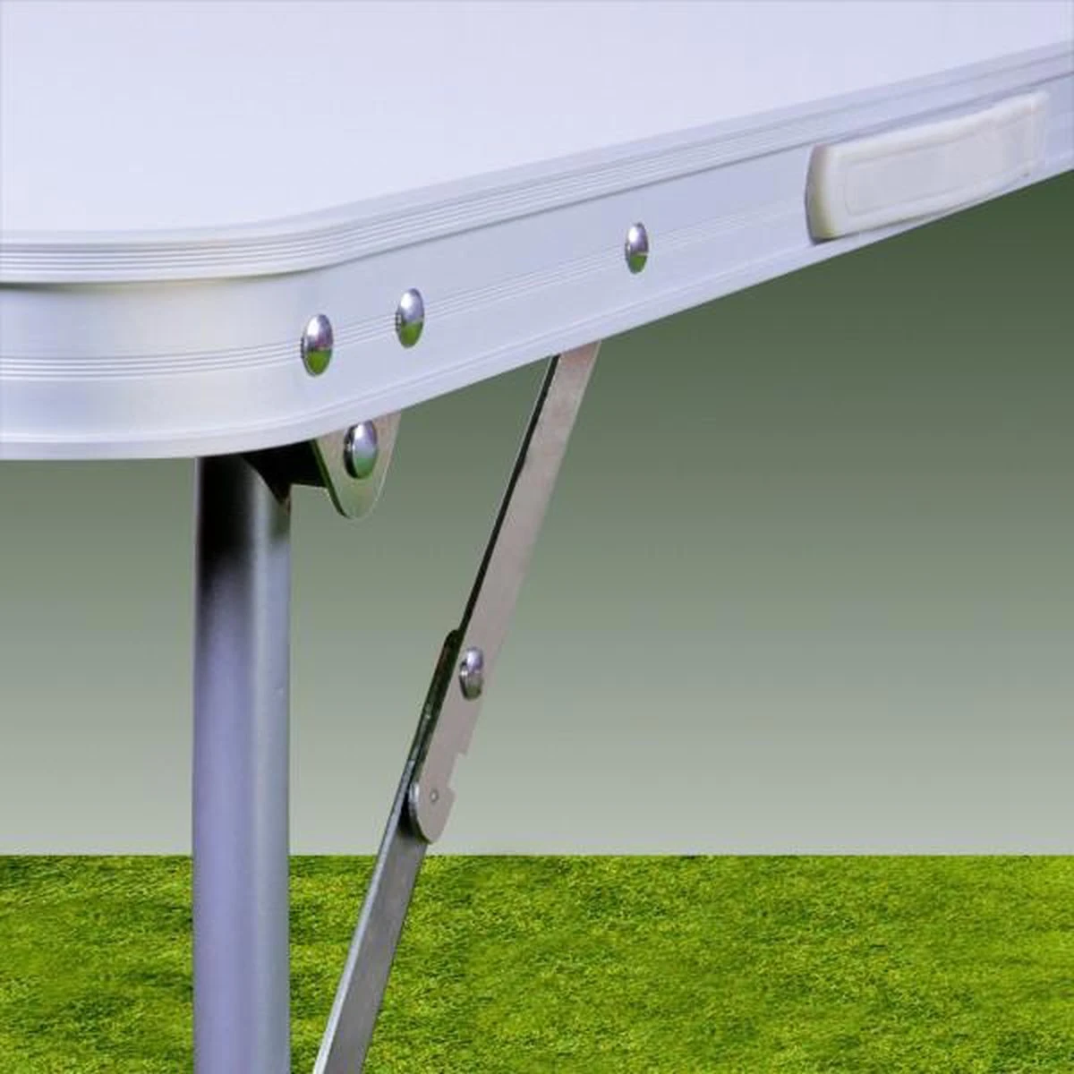 Merkloos Aluminium Inklapbare Tuintafel - Campingtafel - 80x60x68 Cm 7 Merkloos Aluminium Inklapbare Tuintafel - Campingtafel - 80x60x68 Cm - Afbeelding 5