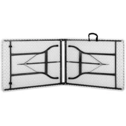 Casaria Tuintafel Opvouwbaar – Met Draaggreep 220x70 Cm – Wit -Kampeermeubilair 1200x1200 18