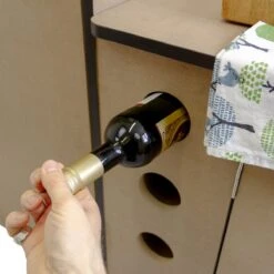 Camper Keuken MDF - Linkerkant EU - Inclusief Kledingstang + Wijnrek - Onbewerkt - Inbouw Kasten Inrichting Kampeerauto Caravan -Kampeermeubilair 1200x1200 2